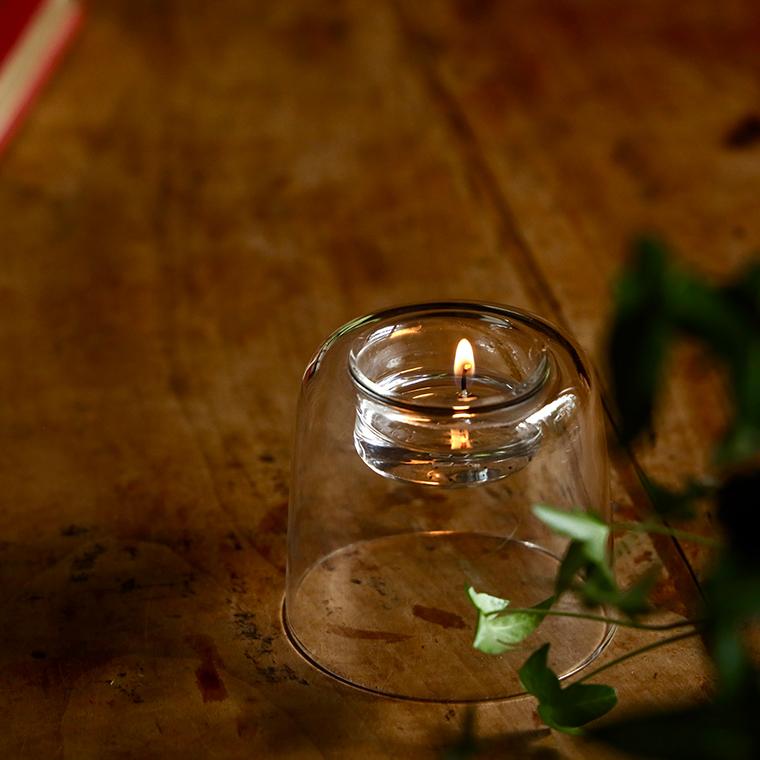 キャンドルホルダー Glass Candle Holder 70mm ガラス おしゃれ 家