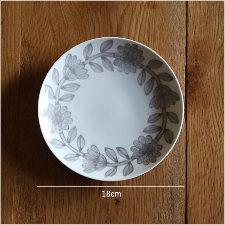 プレート デイジー 18cm 波佐見焼 プレート皿 窯元 皿 おしゃれ 取り皿