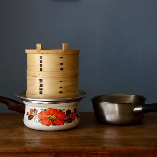 照宝 せいろ 24cm 蓋＋身 蒸し板付き 照宝 竹せいろ一段 蒸し板セット