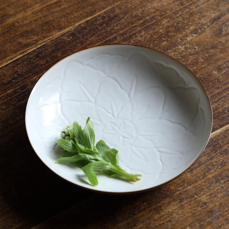 JICON　磁今　花彫浅鉢 大 小 セット JICON 浅鉢 花彫浅鉢 大 今村製陶 磁今 有田焼 お皿 皿 カレー皿