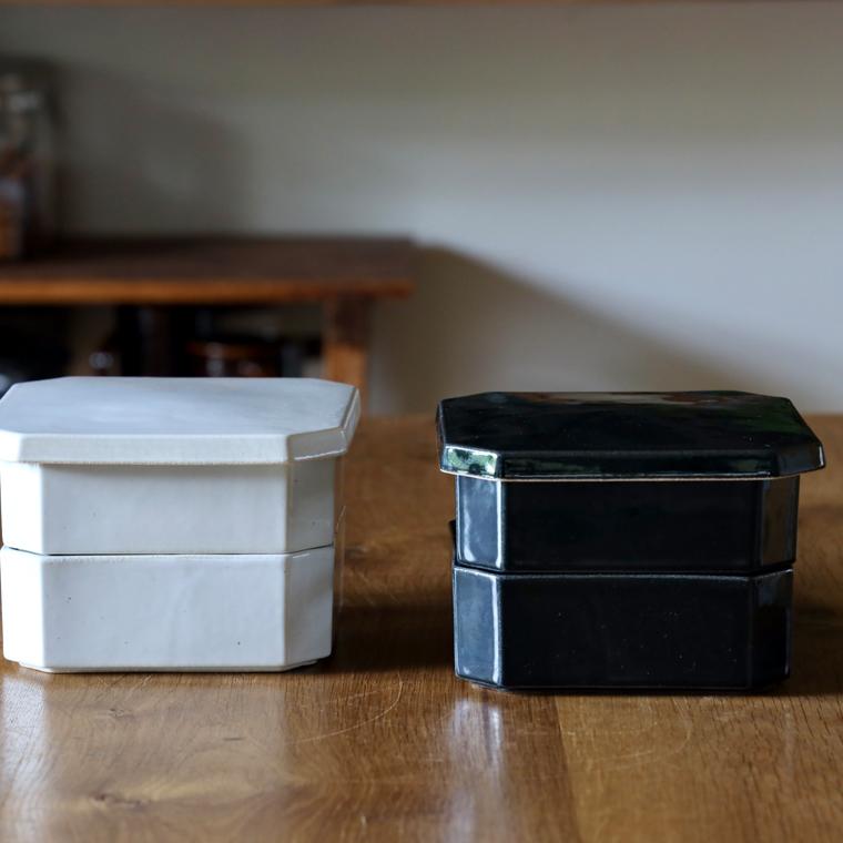 陶の隅切二段重 お重 陶器 お重箱 二段 2段 おせち料理 和食器 陶の隅切二段重 お重 陶器 お重箱 二段 2段 おせち料理 和食器