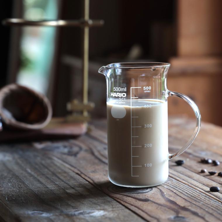 HARIO（ハリオ） 計量カップ 耐熱 500ml ガラス 耐熱ガラス 電子レンジ