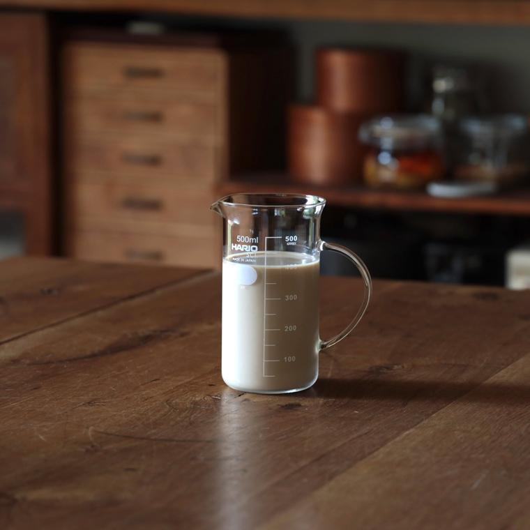 HARIO（ハリオ） 計量カップ 耐熱 500ml ガラス 耐熱ガラス 電子レンジ