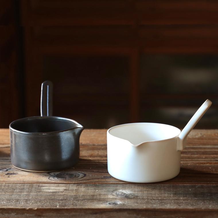 かもしか道具店 鍋 片手鍋 ミルクパン12cm おしゃれ 日本製 陶器 12