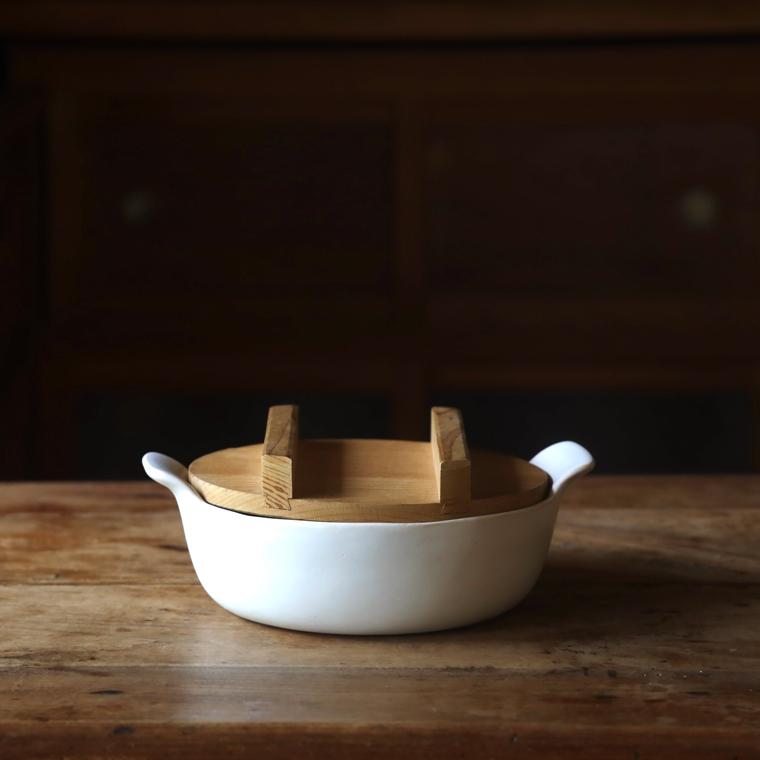 かもしか道具店 土鍋 一人用 鍋 直火 ラーメン鍋 19cm 一人鍋 一人用