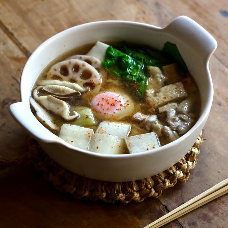 かもしか道具店 土鍋 一人用 鍋 直火 ラーメン鍋 19cm 一人鍋 一人用