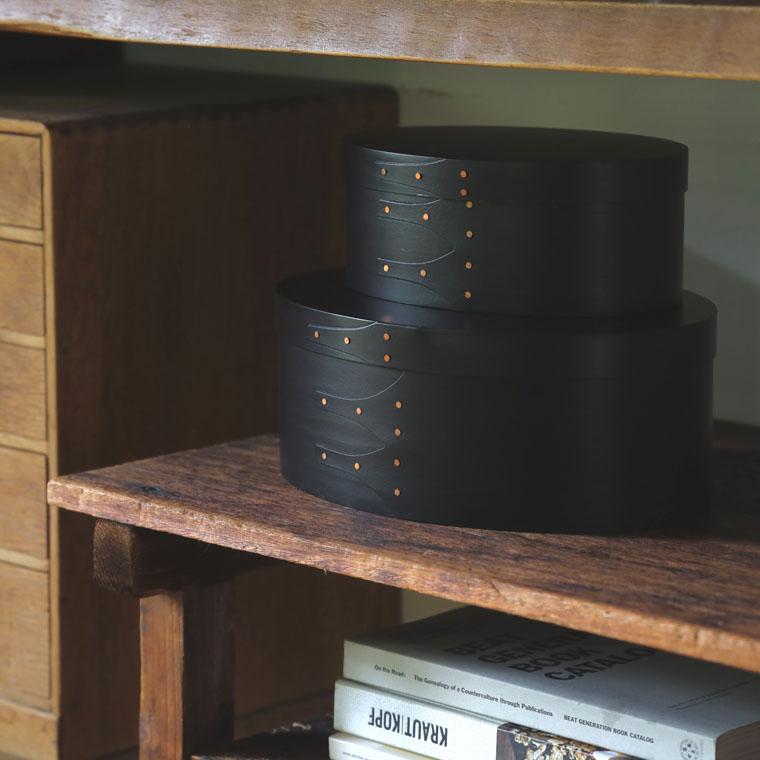 AXCIS（アクシス） シェーカーボックス S M 2個セット 黒 収納ボックス