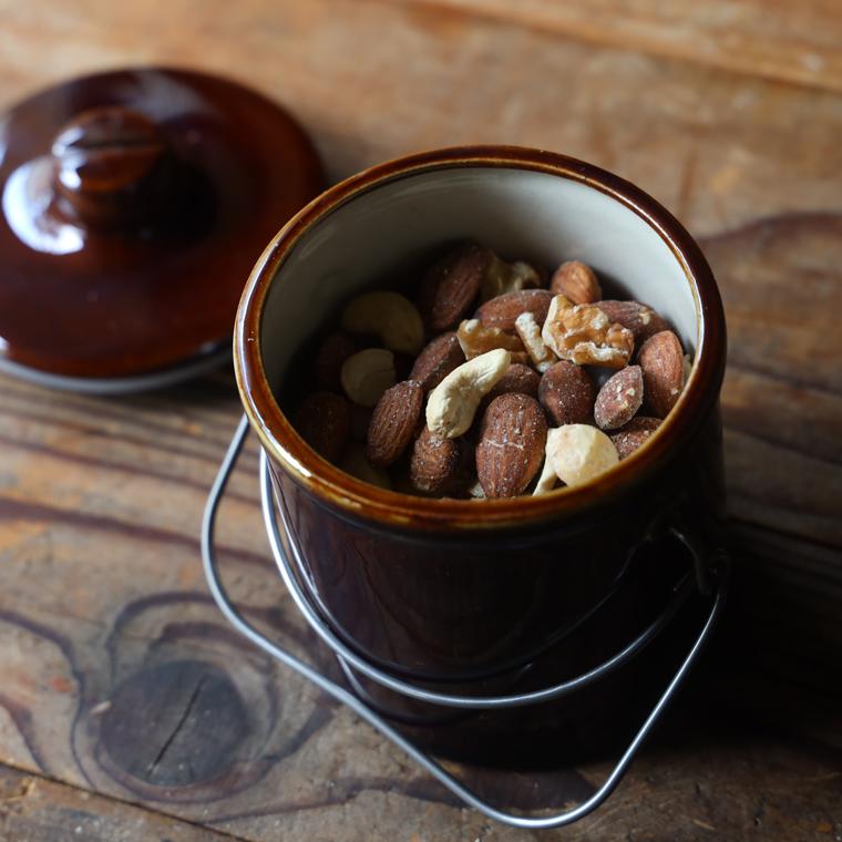 スタジオエム　キャニスター　ブラウン２個 studio m'（スタジオエム） キャニスター 陶器 コーヒー 保存容器 蓋