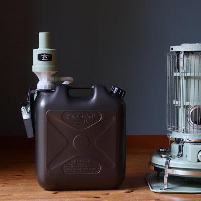 TRUSCO給油ポンプ＋Genie Tank灯油タンクダークグレー のセット 灯油