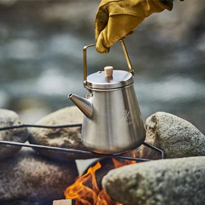 最終値下げ❗️FIRESIDE TRIP KETTLE （サテンブラック）１ℓ 1.0Lトリップケトル（サテンブラック） | ファイヤーサイド - 薪