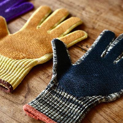 軍手 日本野鳥の会 ガーデングローブ Lサイズ 滑り止め おしゃれ 女性