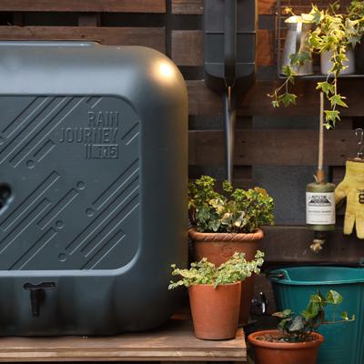 雨水タンク レインジャーニー 115リットル おしゃれ 集水器 自作 簡単 