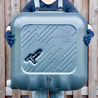 雨水タンク レインジャーニー 115リットル おしゃれ 集水器 自作 簡単 