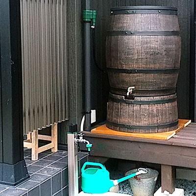 雨水タンク ウイスキー樽風 ウィリアム350L 自作 補助金 おしゃれ 設置 diy 簡単 雨水貯留タンク 助成金 | ブランド登録なし | 04