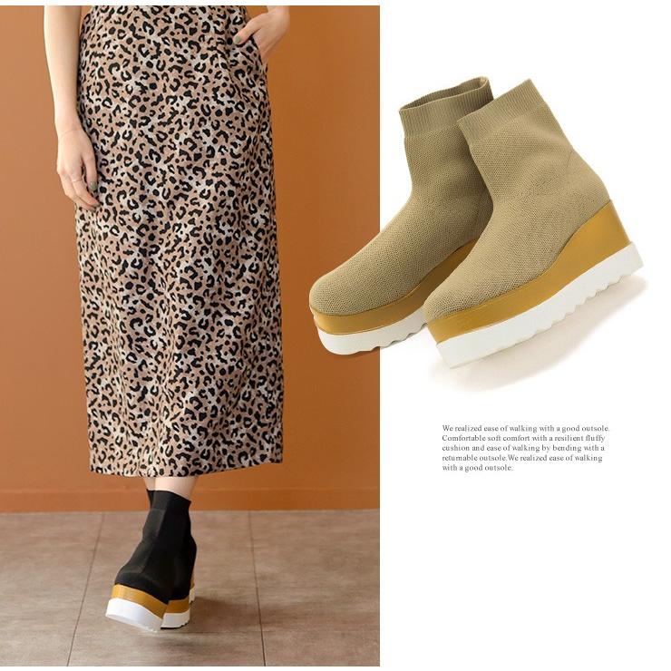 送料無料 ソックスブーツ ブーツ ソックススニーカー ショートブーツ レディース 靴 厚底 履きやすい 05 Df Dwb Sesto Begin At Kobe 通販 Yahoo ショッピング