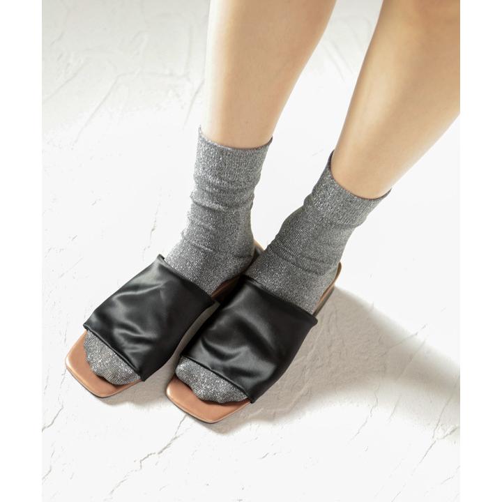 21春夏新作 送料無料 サンダル レディース サテン クリアヒール ミュール ローヒールスクエアトゥ Das3101 Sesto Begin At Kobe 通販 Yahoo ショッピング