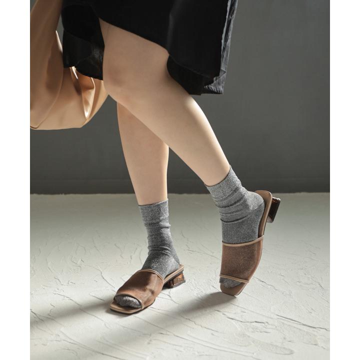 21春夏新作 送料無料 サンダル レディース クリアヒール メッシュ スクエアトゥ ミュール ローヒール シューズ Das3102 Sesto Begin At Kobe 通販 Yahoo ショッピング