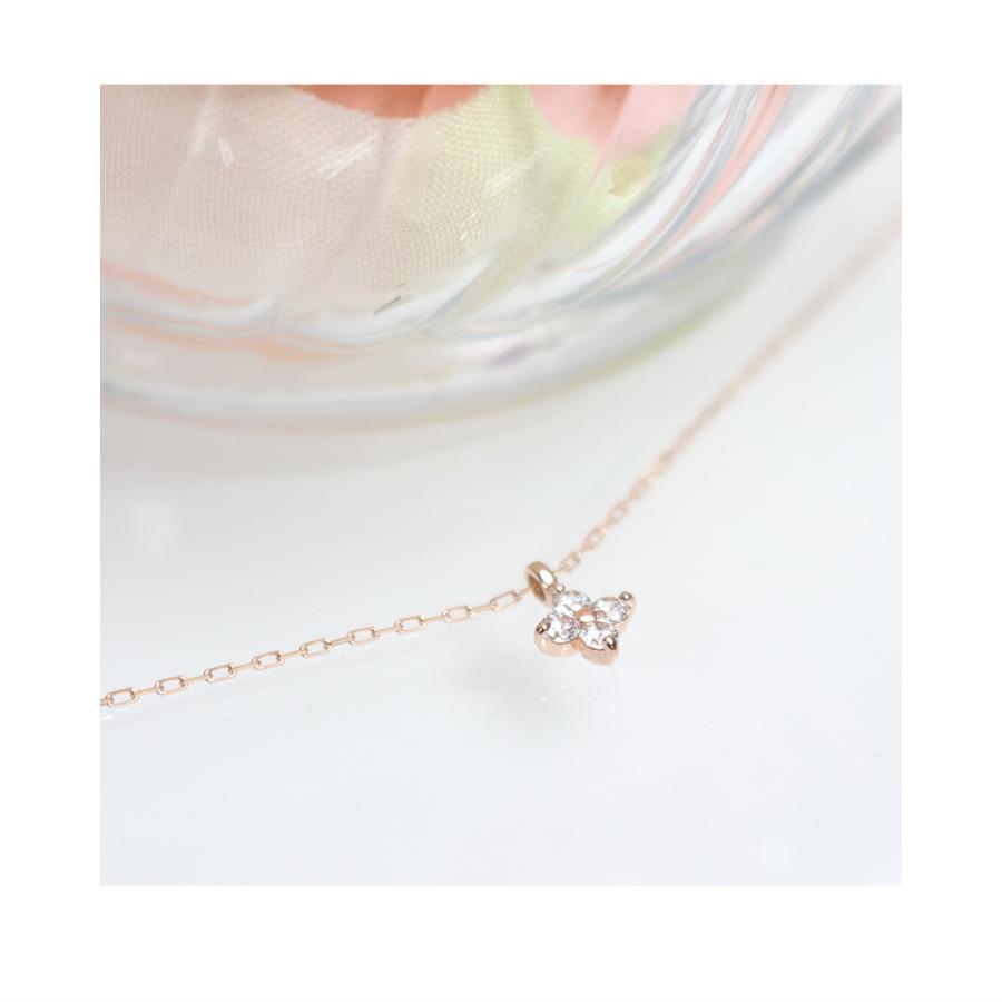 4°c ネックレス ヨンドシー 4℃ フラワーモチーフネックレス ペンダント 4ドシー 4度 4c プレゼント アクセサリー ジュエリー K10ピンクゴールド クリスマス ネックレス 0mm