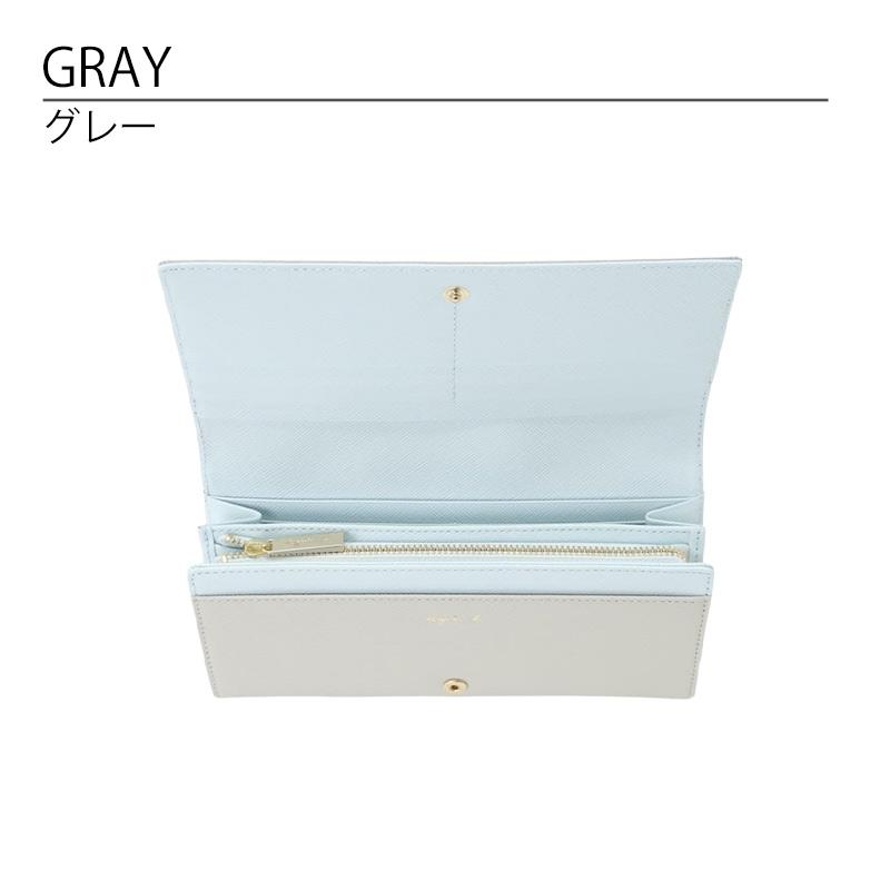 agnes b.（アニエスベー） かぶせ長財布 牛革 財布 レザー メンズ