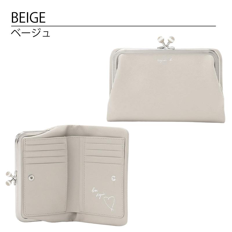 アニエスベー 財布 レディース レザー がま口 ウォレット 