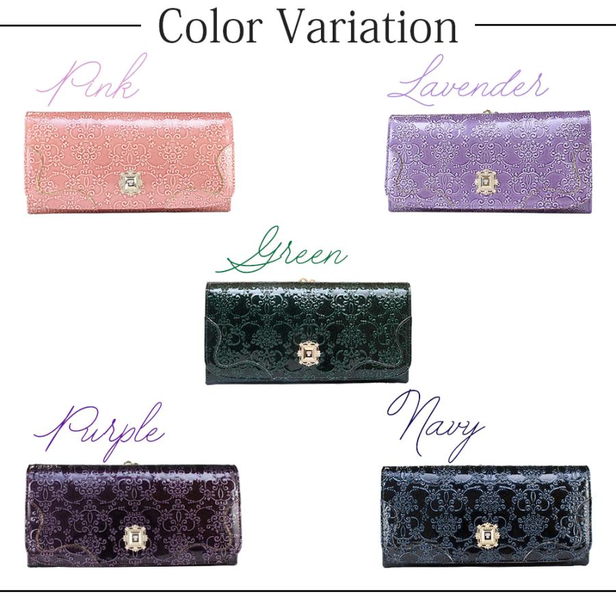 アナスイ ANNA SUI 長財布　財布 レディース ブランド 小銭入れあり エナメル 型押し がま口 本皮 レザー ルーミー 310491 317971 喜ばれるギフト | ANNA SUI | 03