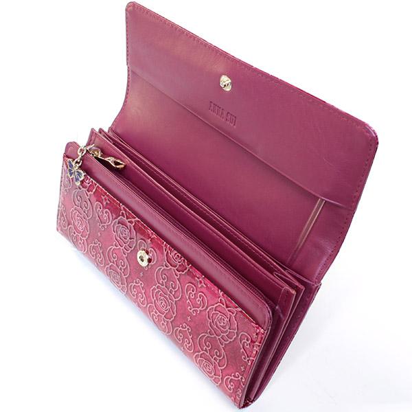新品 アナスイ 長財布 ローズハート バラ バタフライ かぶせ 本革 エナメル アナスイ ANNA SUI 財布 レディース 長財布 かぶせ長財布 フラップ
