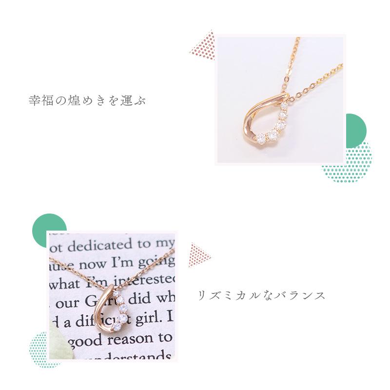 リボン済＆紙袋 4℃ ネックレス カナル ヨンドシー 正規品 ペンダント canal レディース ドロップモチーフ 4ドシー_3
