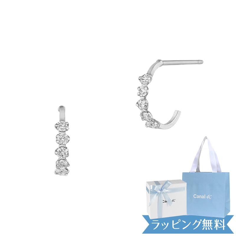 Canal4℃（カナルヨンドシー） カナル4℃ ピアス K10ホワイトゴールド