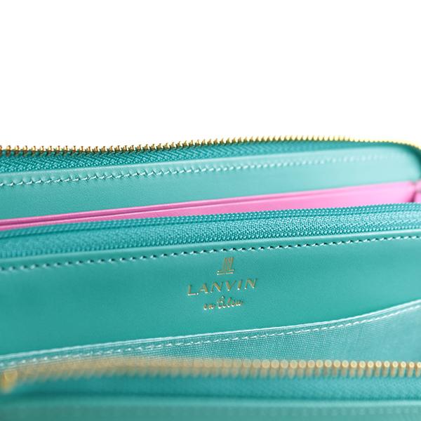LANVIN en Bleu ランバン オンブルー 財布 レディース Lファスナー 長
