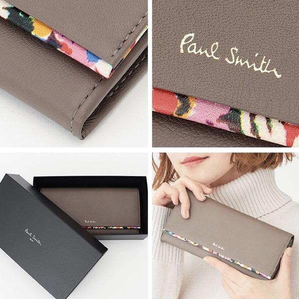 ポールスミス 財布 Paul Smith レディース かぶせ長財布 マーガレット