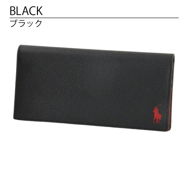 POLO RALPH LAUREN ラルフローレン 財布 メンズ かぶせ長財布 本