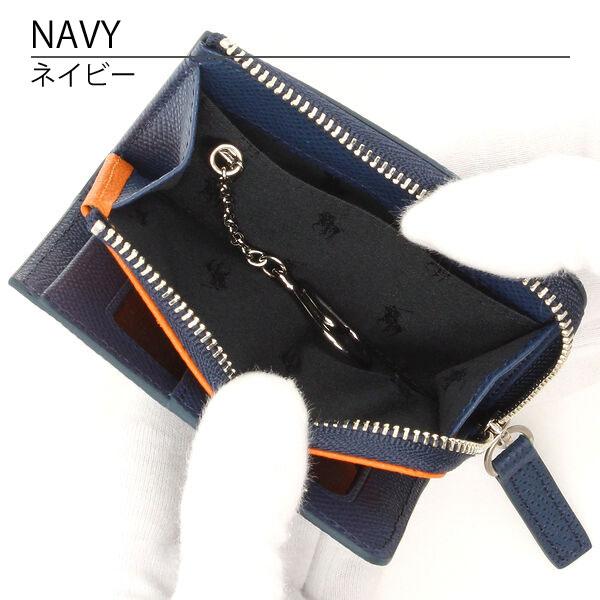 POLO RALPH LAUREN コインケース 牛革 新品 POLO RALPH LAUREN コインケース エンボスレザー ジップ