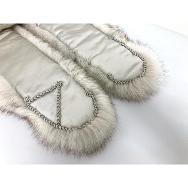 SAGA・FOX/サガフォックス/ブルーフォックスショール/ホワイト