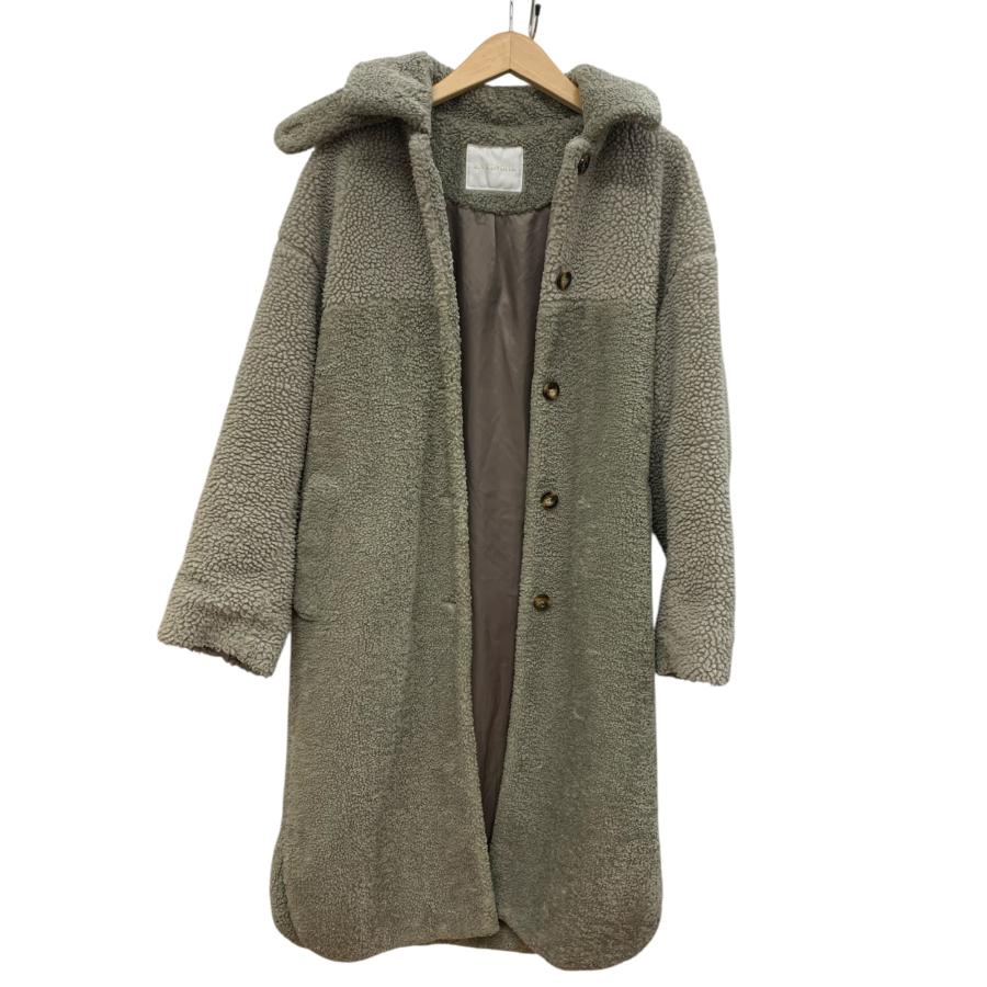 RIVE DROITE/リブドロア/ボアコート/サイズ2/グレー/レディース/FD0041