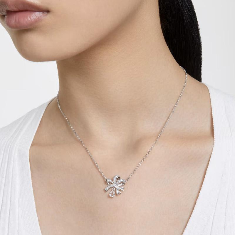 [swarovski]★5555438★ ロジウムクリスタルネックレス SWAROVSKI スワロフスキー ネックレス ペンダント アクセサリー