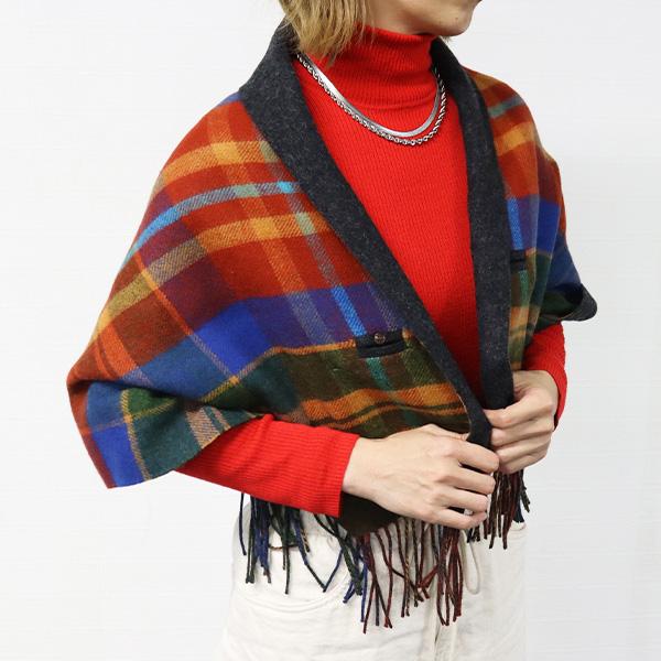 Vivienne Westwood ボタン付き ウール ストール Vivienne Westwood（ヴィヴィアンウエストウッド） レディース