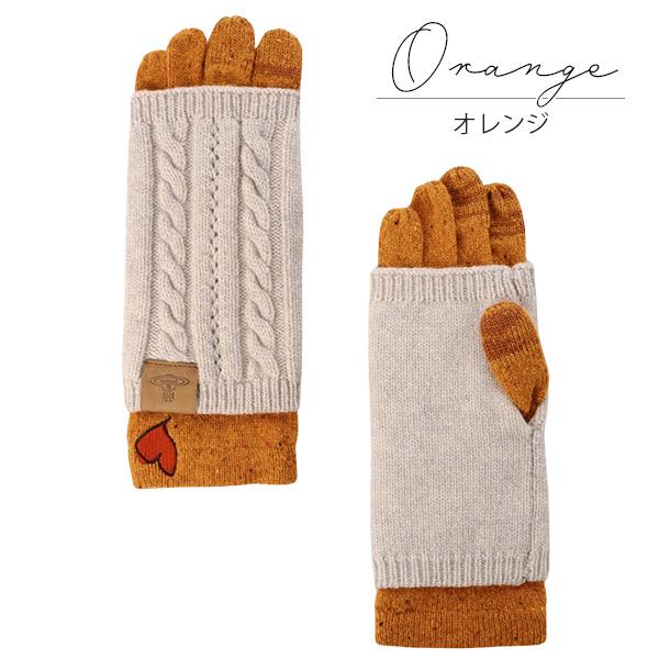 ヴィヴィアン レディース 手袋 ハート刺繍 レイヤードニット手袋 4111VW120 | Vivienne Westwood | 06