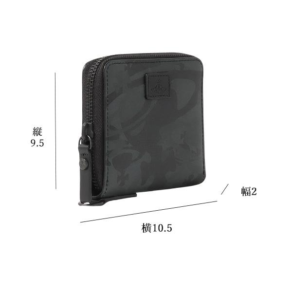 ヴィヴィアンウエストウッド メンズ 二つ折り財布 ラウンドファスナー 小銭入れ コインケース 迷彩 カモフラージュ ブランド プレゼント CAMOUFLAGE ORB VWK803 VWK803