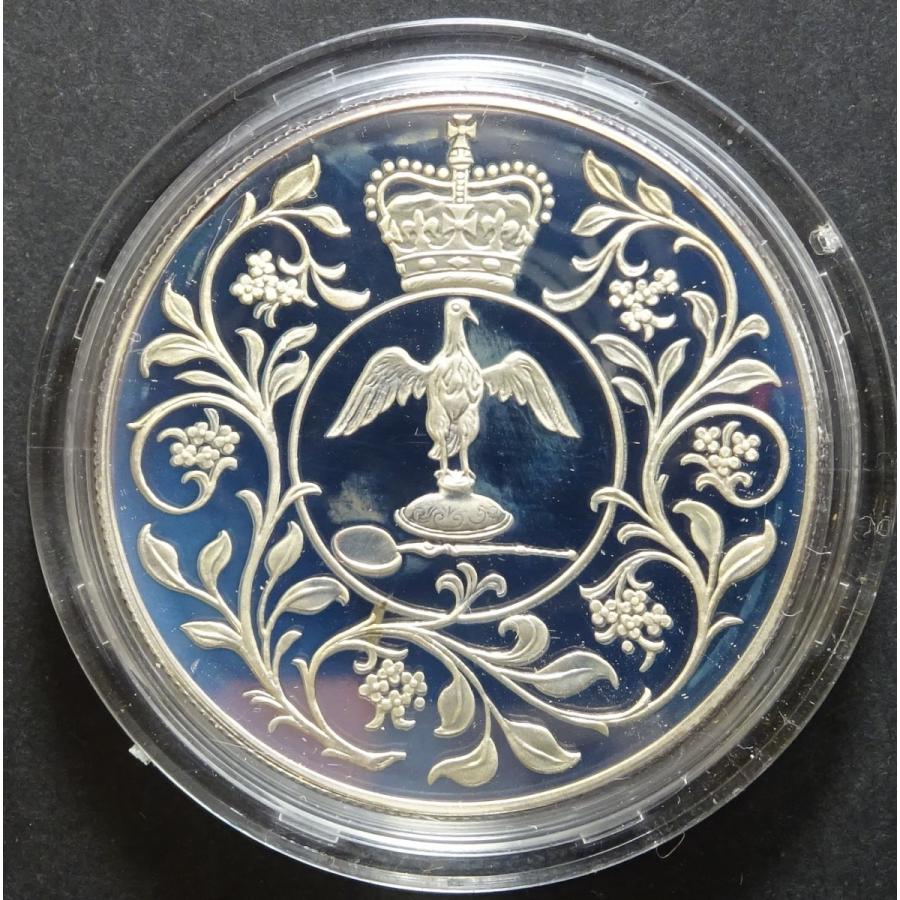 1977年イギリス、エリザベス2世在位25周年記念25ペンス銀貨、プルーフ :r04030305:世田谷スタンプ・コインヤフー支店 - 通販