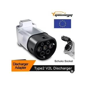 GUWIEYG V2L放電器タイプ2車両用EVケーブルアダプターMG BYD