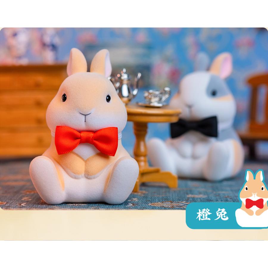 空想造物 KONGZOO ウサギ ブラインドボックス フロック 兎 かわいい 癒し 置物 模型 動物 リアル フィギュア おもちゃ 誕生日 プレゼント 車に