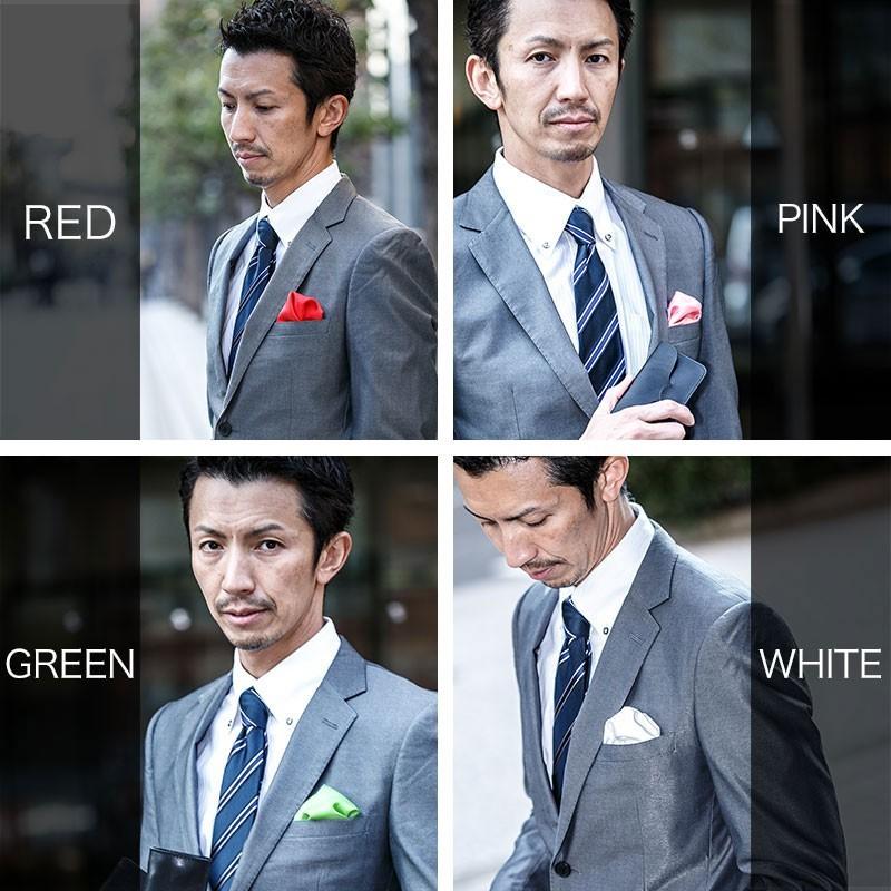 ポケットチーフ 日本製 結婚式 蛍光 カラー パーティー 冠婚葬祭 メンズ フォーマル チーフ ハンカチ |  | 03