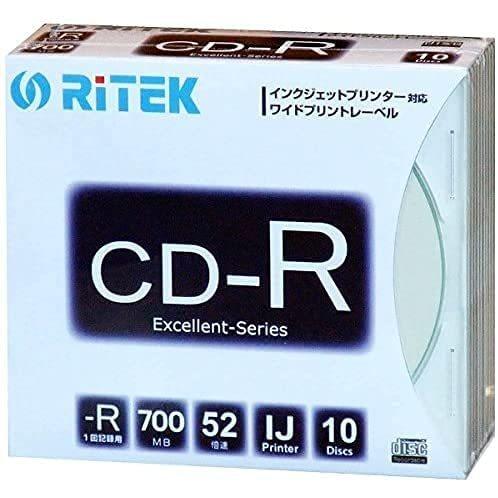 20個セット】RiDATA Data用CD-R 700MB／10枚スリムケース IJP対応 CD