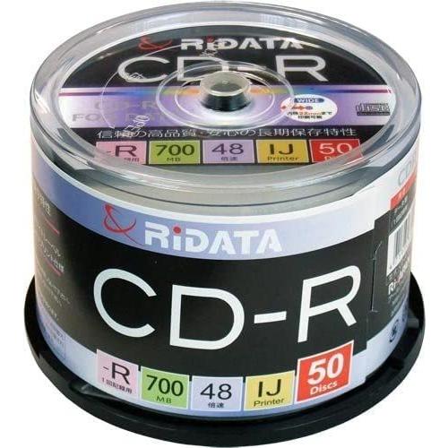 【10個セット】RiDATA Data用CD-R 700MB／50枚スピンドルケース IJP対応 CD-R700WPx50CK C x10個