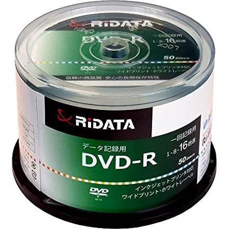 【10個セット】RiDATA Data用DVD-R 700MB／50枚スピンドルケース IJP対応 D-R47G.PW50RD C x10個