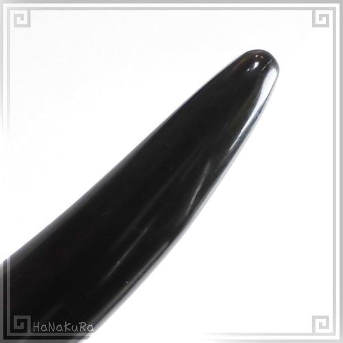 水牛の角 ツボ押し 特大18 黒水牛角 長さ21cmの画像
