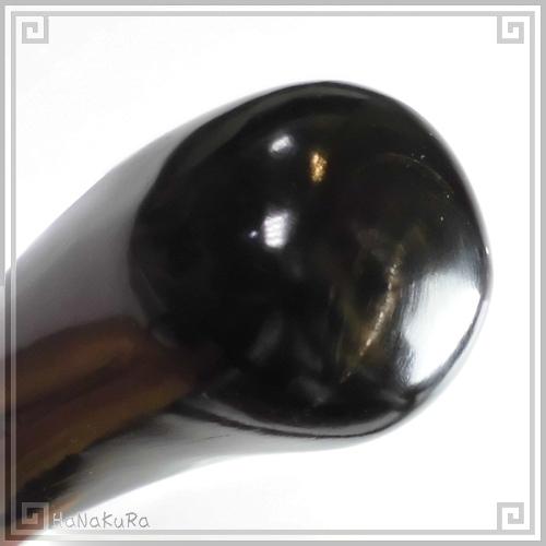 水牛の角 ツボ押し 特大19 黒水牛角 長さ21cmの画像