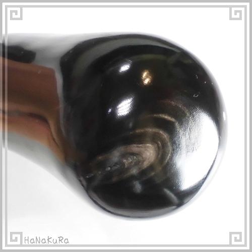 水牛の角 ツボ押し 特大21 黒水牛角 長さ21cmの画像