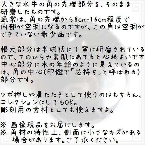 水牛の角 ツボ押し 特大21 黒水牛角 長さ21cmの画像