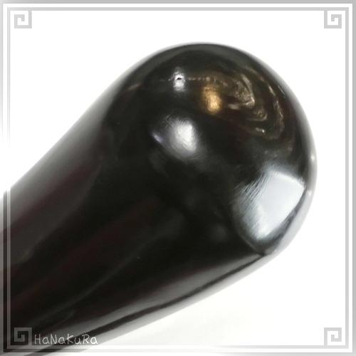 水牛の角 ツボ押し 特大24 黒水牛角 長さ21cmの画像